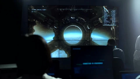 Free Video Stock the mission control center of a space ship Live Wallpaper - Free Live Wallpaper