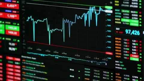 Free Video Stock the stock market trend on screen Live Wallpaper - Free Live Wallpaper