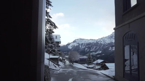 Free Video Stock the streets of a small snowy town Live Wallpaper - Free Live Wallpaper