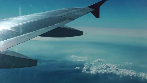 Free Video Stock the world seen from the window of an airplane Live Wallpaper - Free Live Wallpaper