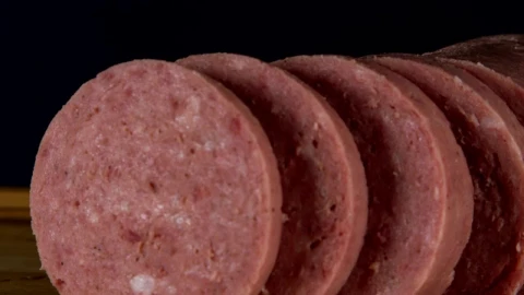 Free Video Stock thick salami slices Live Wallpaper - Free Live Wallpaper