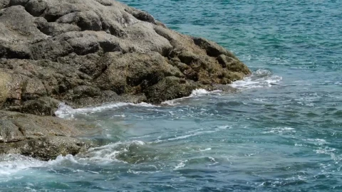 Free Video Stock tide and rocks in slow motion Live Wallpaper - Free Live Wallpaper