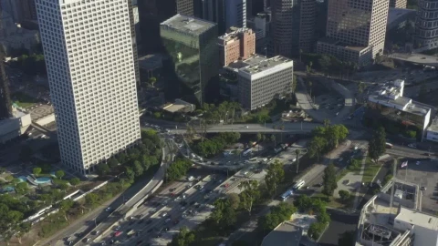 Free Video Stock tilt aerial shot of a city full of tall buildings Live Wallpaper - Free Live Wallpaper