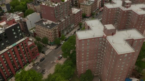 Free Video Stock tilt aerial shot revealing the new york skyline Live Wallpaper - Free Live Wallpaper