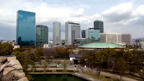 Free Video Stock time lapse of a city with people and buildings Live Wallpaper - Free Live Wallpaper