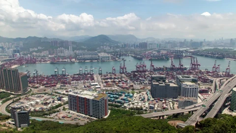 Free Video Stock time lapse of a trading port in hong kong Live Wallpaper - Free Live Wallpaper