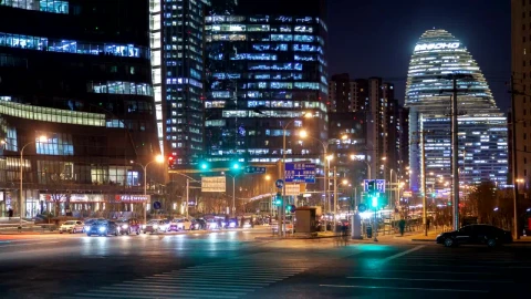 Free Video Stock time lapse of across work in the city of beijing Live Wallpaper - Free Live Wallpaper