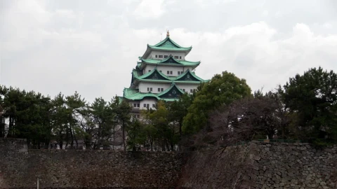 Free Video Stock time lapse of historic nagoya castle Live Wallpaper - Free Live Wallpaper