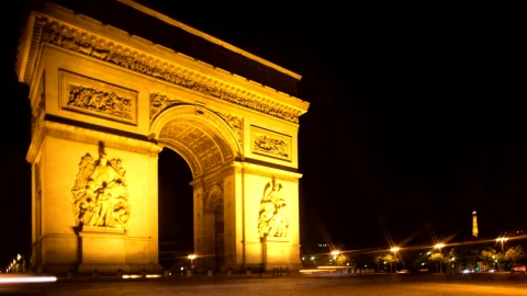 Free Video Stock time lapse of the arc of triumph Live Wallpaper - Free Live Wallpaper