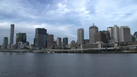 Free Video Stock time lapse of the brisbane skyline Live Wallpaper - Free Live Wallpaper