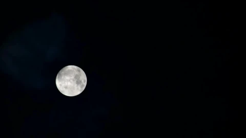 Free Video Stock time lapse of the moon and clouds at night Live Wallpaper - Free Live Wallpaper