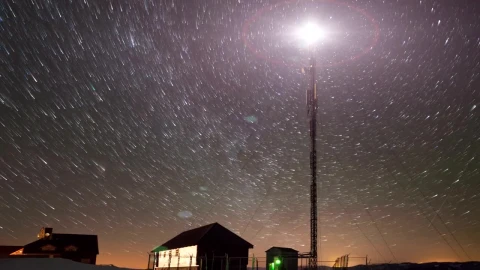 Free Video Stock time lapse of the moving stars and a tower Live Wallpaper - Free Live Wallpaper