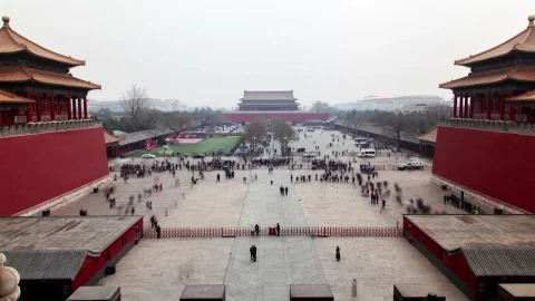 Free Video Stock time lapse of tourist in the forbidden city Live Wallpaper - Free Live Wallpaper