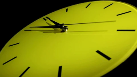 Free Video Stock timelapse of a yellow clock Live Wallpaper - Free Live Wallpaper