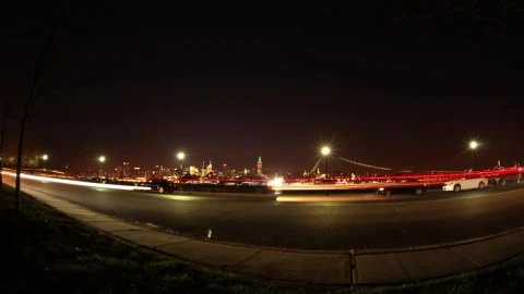 Free Video Stock timelapse of night traffic in nyc Live Wallpaper - Free Live Wallpaper
