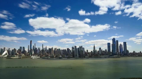 Free Video Stock timelapse of the sky above new york Live Wallpaper - Free Live Wallpaper