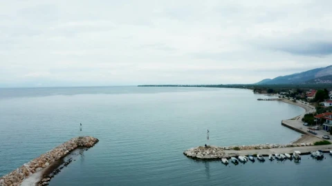 Free Video Stock tiny harbor at the edge of an island Live Wallpaper - Free Live Wallpaper
