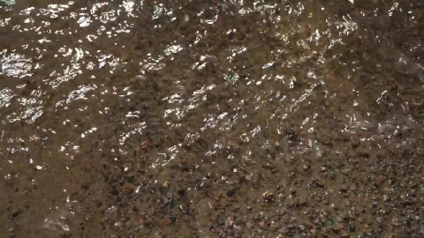 Free Video Stock tiny waves breaking on the shore Live Wallpaper - Free Live Wallpaper