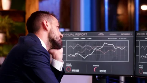 Free Video Stock tired lawyer yawns while reviewing reports in office Live Wallpaper - Free Live Wallpaper