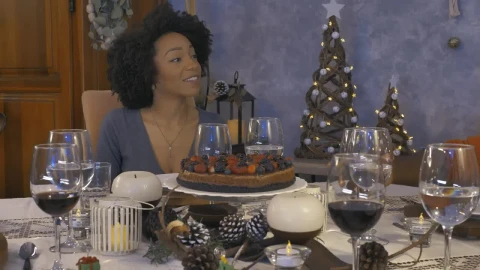 Free Video Stock toast during a christmas dinner Live Wallpaper - Free Live Wallpaper
