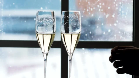 Free Video Stock toasting with champagne glasses Live Wallpaper - Free Live Wallpaper