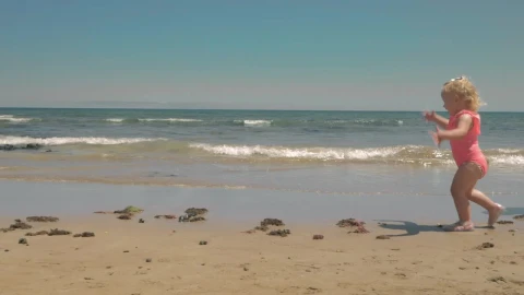 Free Video Stock toddler playing with a beach ball Live Wallpaper - Free Live Wallpaper