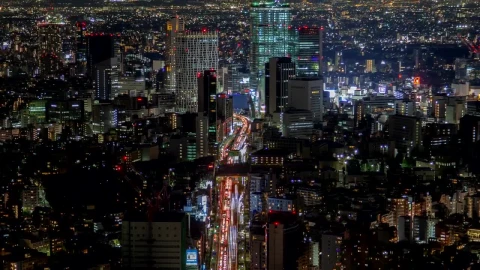 Free Video Stock tokyo cityscape at night Live Wallpaper - Free Live Wallpaper