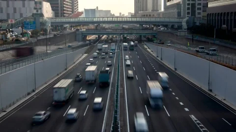 Free Video Stock tokyo road with traffic time lapse Live Wallpaper - Free Live Wallpaper