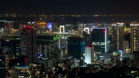 Free Video Stock tokyo skyline at night Live Wallpaper - Free Live Wallpaper