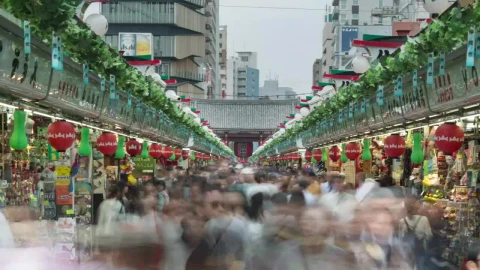 Free Video Stock tokyos busy outdoor market Live Wallpaper - Free Live Wallpaper