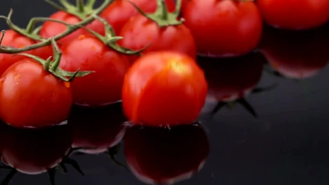 Free Video Stock tomato slices falling into water Live Wallpaper - Free Live Wallpaper