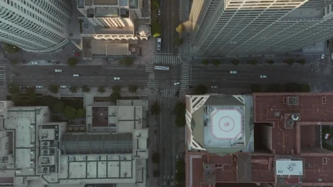 Free Video Stock top shot of buildings and blocks in los angeles Live Wallpaper - Free Live Wallpaper