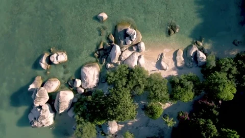 Free Video Stock top spinning shot of a quiet beach Live Wallpaper - Free Live Wallpaper