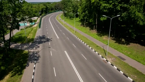 Free Video Stock top view of a lonely road Live Wallpaper - Free Live Wallpaper
