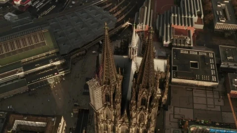 Free Video Stock top view of the architectural design of a cathedral Live Wallpaper - Free Live Wallpaper