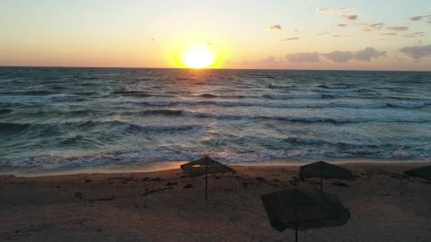 Free Video Stock tourism beach at a cool sunrise Live Wallpaper - Free Live Wallpaper