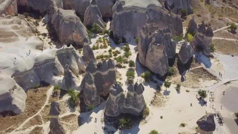 Free Video Stock tourists visiting cappadocia Live Wallpaper - Free Live Wallpaper