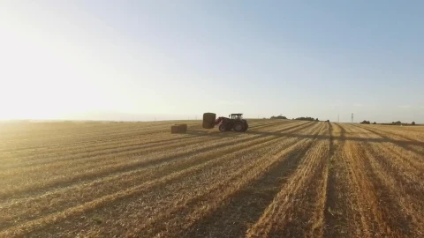 Free Video Stock tractor moving hay Live Wallpaper - Free Live Wallpaper
