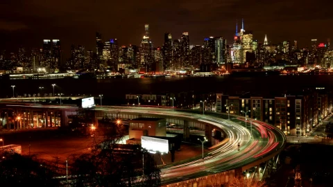 Free Video Stock traffic around the lincoln tunnel Live Wallpaper - Free Live Wallpaper