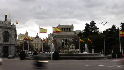 Free Video Stock traffic at a roundabout in spain Live Wallpaper - Free Live Wallpaper