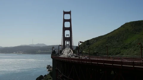 Free Video Stock traffic at the golden gate bridge Live Wallpaper - Free Live Wallpaper