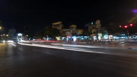 Free Video Stock traffic lights through hanoi Live Wallpaper - Free Live Wallpaper