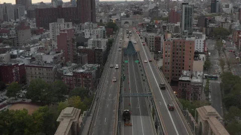 Free Video Stock traffic on a bridge across new york Live Wallpaper - Free Live Wallpaper
