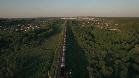 Free Video Stock train heading towards a rural town Live Wallpaper - Free Live Wallpaper