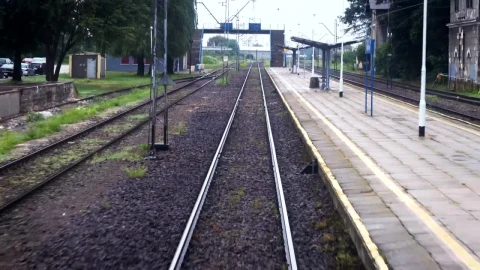 Free Video Stock train in movement leaving the tracks behind Live Wallpaper - Free Live Wallpaper