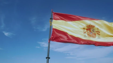 Free Stock Video Waving The Flag Of Spain In Slow Motion Live Wallpaper - Free Live Wallpaper