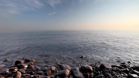 Free Stock Video Waves Reaching The Rocky Seashore At Sunset Live Wallpaper - Free Live Wallpaper