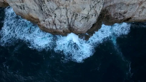 Free Stock Video Waves Hitting A Cliff Top Shot Live Wallpaper - Free Live Wallpaper