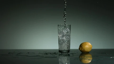 Free Stock Video Water Falling Into A Glass With Ice Cubes 30759Live Wallpaper - Free Live Wallpaper