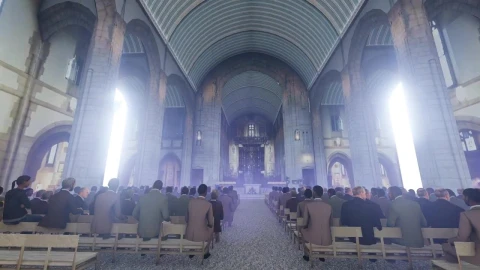 Free Stock Video Virtual Tour Of A Church With Some People Live Wallpaper - Free Live Wallpaper